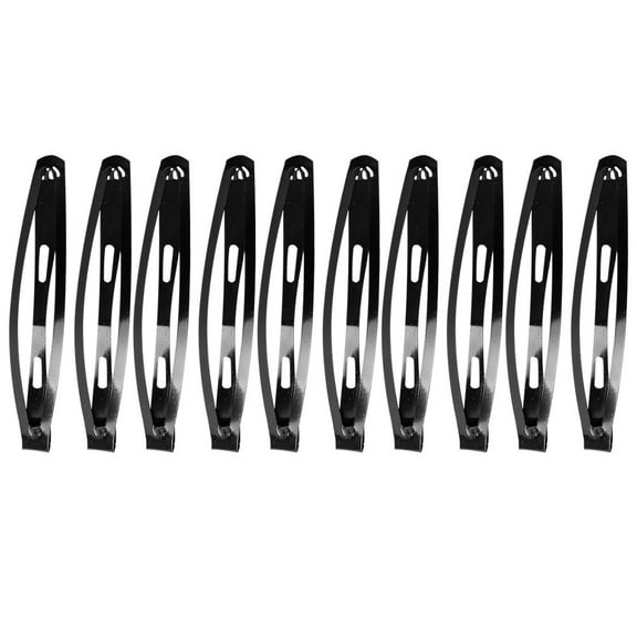 Supvox decorative hair clips for women Drop-shaped Hairpin Black 60Pcs