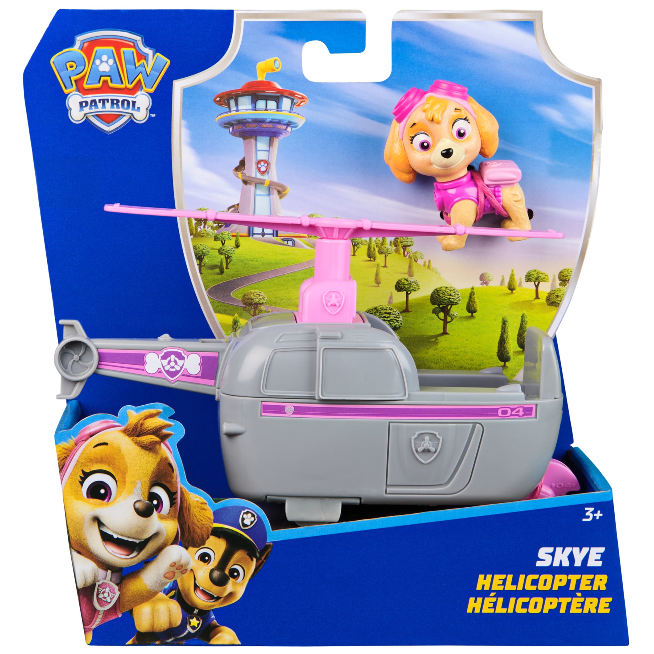 PAW Patrol Helicopter with Collectible Skye Figure, Sustainably Minded Toys for Kids Ages 3+