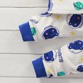 thumbnail image 5 of NOLDARES Toddler Baby Girl Clothes Outfit Long Sleeve Print T Shirt Top Baby Girl Pants Leggings Two Piece Outfits Set(Blue,6-12 M), 5 of 6