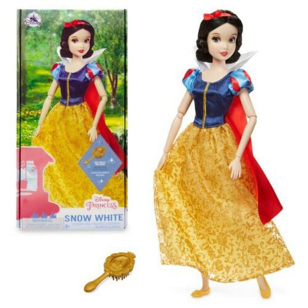 Classic Princess Snow White 11.5” Doll & Brush Hairbrush Figure Holiday Gift New