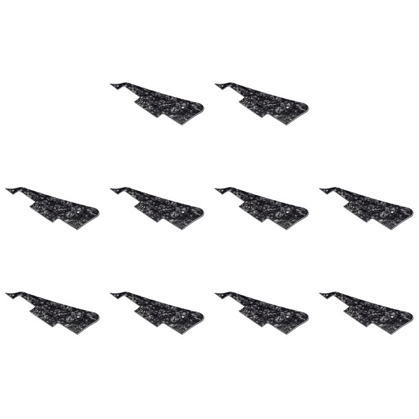 Piezas Guitarra PVC 3 Protector Púa Guitarra para LP (perla Negra)