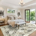 thumbnail image 3 of BERTHMEER 5'x7' Brown Area Rugs for Living Room Bedroom Dining Room Office Farmhouse Vintage Distressed Oriental Rugs Machine Washable non-slip, 3 of 8