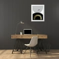 thumbnail image 3 of Urban Epiphany 19x24 White Modern Wood Framed Museum Art Print Titled - Black Gold Minimalist 2, 3 of 4