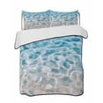 thumbnail image 2 of Blue Ocean Twin Size Down Alternative Comforter, Lightweight Comforter Quilt Bedding Set with Pillow Shams Underwater Sea Waves Water Ripple Seascape All Seasons Bed Comforter Duvet Insert 68"x86", 2 of 7