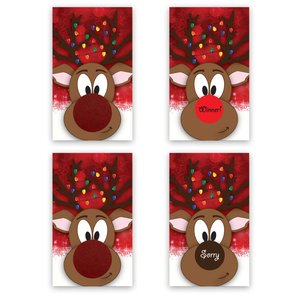 Rudolph the Reindeer Scratch Off Game Card - 25 Cards (1 Winner ...