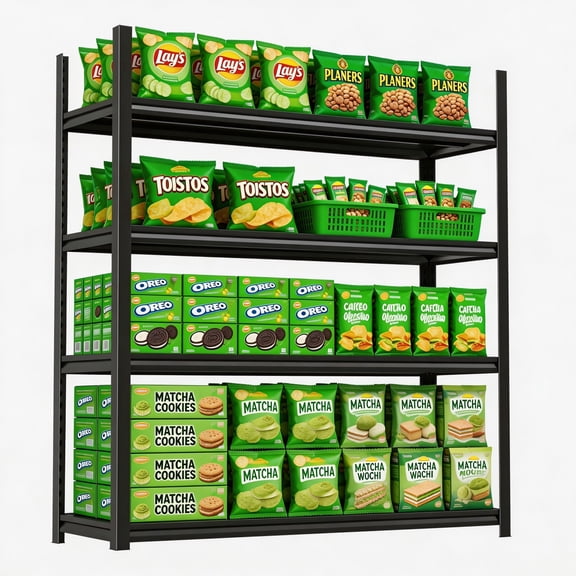 Black 5 Tier Steel Storage Shelves, 12"D x 36"W x 72"H Heavy Duty Utility Shelving Unit Ideal for Kitchen Garage Office