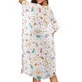 thumbnail image 4 of HELLHERO Polyester Bathing Suit Cover Up for Summer Lightweight Free Size Beach Cover Up Cat and Donut Design, 4 of 6