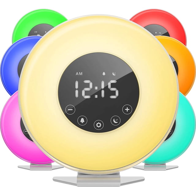 hOmeLabs Sunrise Alarm Clock - Reloj LED digital con interru hOmeLabs hOmeLabs