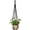 Black, variant on Macrame Plant Hanger Indoor Hanging Planter Basket with Wood Beads Decorative Flower Pot Holder No Tassels for Indoor Outdoor Boho Home Decor 35 Inch, Ivory, Set of 1 (POTS NOT Included)