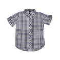 thumbnail image 2 of Smash Boys Sizes 4-14 Graphic 100% Cotton Fashion T-Shirts Tee Shirt Top, 30911 Navy Green Plaid / 4, 2 of 6