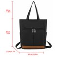 thumbnail image 3 of Mochila para computadora para mujer, mochila escolar de gran capacidad, Bolso de viaje para estudiantes (negro), 3 of 5