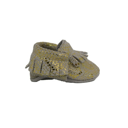 

Pre-owned BirdRock baby Girls Gold | Grey Shoes size: 2 Infant