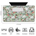thumbnail image 5 of Long Mouse Pads for Desk,Maltese Dog and Flower Floral Desk Mats on Top Of Desks, Desk Mouse Pad Extra Large with 3mm Non-Slip Base and Stitched Edge for Gaming,Office,Work,Home 47.3"x23.6", 5 of 6