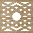 thumbnail image 4 of 38"OD x 9 7/8"ID x 3/8"T Chevron Wood Fretwork Pierced Ceiling Medallion, Red Oak, 4 of 16