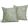 thumbnail image 5 of Sage Green Throw Pillow Covers 18X18 Inches Set of 2 Leopard Decorative Pillow Cases Animal Wildlife Pillow Cover with Zipper Home Decor for Sofa Couch Housewarming Gift Bed Couch Outdoor, 5 of 6
