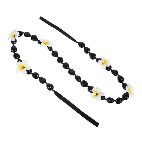 LOLIPPYY Plumeria Flower Graduation Lei Necklace with Ribbon Tie, Perfect for 2026 Graduation Ceremonies and Celebration Events