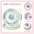 thumbnail image 3 of 48Pcs Floral Paper Plates, 7 Inch Flower Party Plates Floral Disposable Plates for Tea Party, Birthday Baby Shower Garden Wedding Afternoon Decorations, 6 Styles (48, 7 inch), 3 of 6