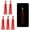Red, variant on M altemura Fishing Squid Skirts Glow Soft Plastic Trolling Lures, 2.4/3.1/3.9/4.7 Inch Luminous Squid Bait for Saltwater Freshwater, Fit for Bass Trout Salmon Sea Bass Fishing