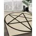 thumbnail image 3 of Ahgly Company Machine Washable Indoor Square Transitional Wheat Beige Area Rugs, 8' Square, 3 of 7