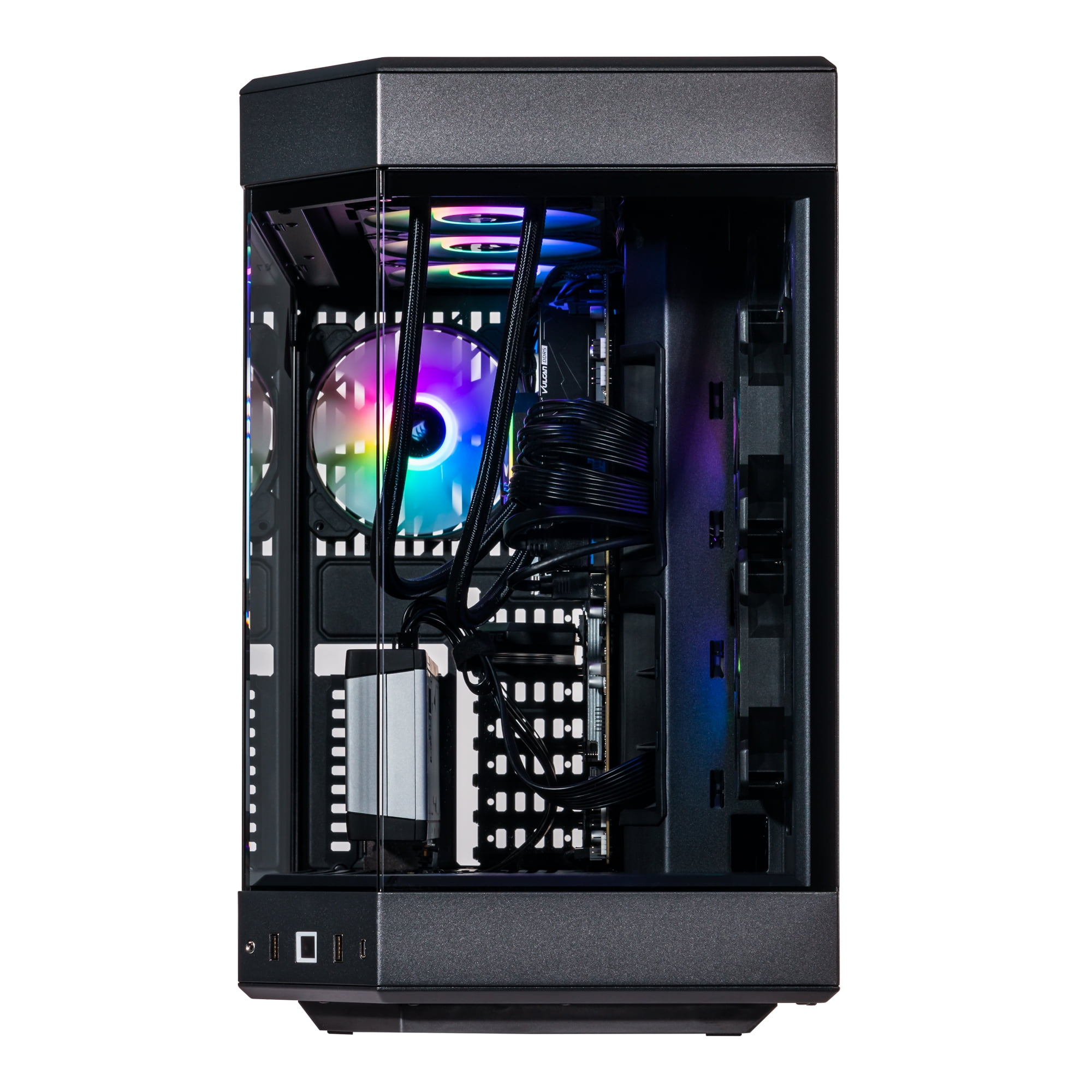 Velztorm Black Praetix Gaming Desktop PC (Intel i9-13900K upto 5.8GHz, Radeon RX 6900 XT 16GB, 32GB DDR5, 2TB PCIe SSD + 6TB HDD (3.5), 360mm AIO, RGB Fans, 1000W PSU, WiFi 6E, Win 10 Home) VELZ0085