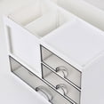 thumbnail image 6 of Hadanceo Desktop Organizer Multifunctional Drawer Box with Pen Holder Large Capacity Multi-Compartments Desk Organizer Storage Case, 6 of 16