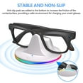 thumbnail image 3 of Charging Station for Meta Wayfarer/Skyler/Headliner, Portable Charging Dock Compatible with Oakley Meta HSTN, RGB Travel Charging Stand with Cable, LED Indicator, White, 3 of 7