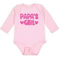 thumbnail image 3 of Inktastic Papa's Girl Girls Long Sleeve Baby Bodysuit, 3 of 5