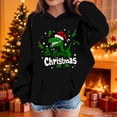 thumbnail image 2 of Black Children Boy and Girl Dinosaur Boat Neck Hooded Sweatshirt for Kid Long Sleeve Christmas Pullover Kawaii with Hood 2026 6 Years, 2 of 9