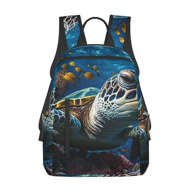 Easygdp Ocean Coral Turtle para Easygdp Yak - Mochila Casual Ligera y Resistente para Viaje y Senderismo para Hombres y Mujeres