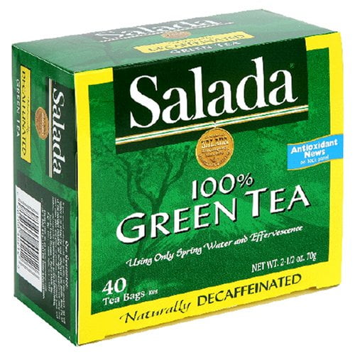 Salada, Pure Green Decaffeinated Green Tea, Decaf Tea Bags, 40 Ct