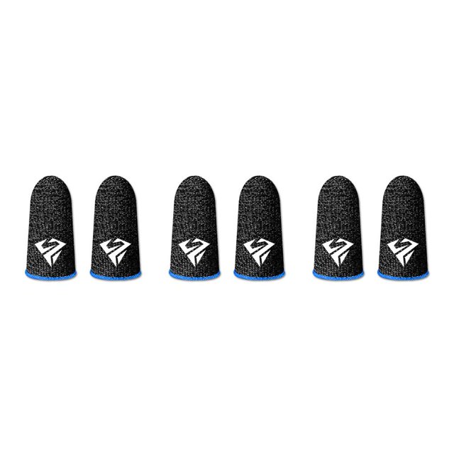 Methold 5 pares de guantes de pantalla táctil sensible para juegos móviles, fundas ultrafinas portátiles antihuellas, tipo azul 2 Type1 NO1