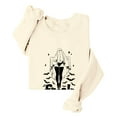 thumbnail image 6 of Women's Halloween Oversized Sweatshirt Ghost Graphic Printed Long Sleeve Tops Crew Neck Loose Fit Tops Fall Y2K Pullover Shirt, 6 of 6