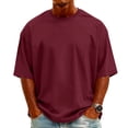 thumbnail image 3 of YOUYEDIAN T Shirts for Man Casual Versatile Short Sleeve Crewneck Shirt Fashion Loose Tops, 3 of 5