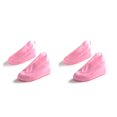 thumbnail image 2 of Moyic 1 par de cubiertas de zapatos de lluvia impermeables reutilizables de TPU, botas de lluvia antideslizantes, accesorios para zapatos de rosado L 2Conjunto, 2 of 6