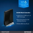 thumbnail image 3 of NETGEAR - Nighthawk AX6000 WiFi 6 Mesh Range Extender and Signal Booster, 6Gbps (EAX80), 3 of 9
