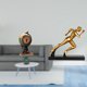 thumbnail image 2 of Figura de escritorio,Reloj de mesa con figura de globo terráqueo,decoración para oficina y hogar,Estatua del corredor,Estatua de corredor,escultura de arte abstracto,figura,Figura de, 2 of 8