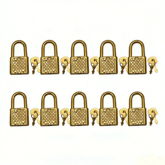 TALENO 10 Pcs Miniature Locks Padlock Rust-proof Padlocks Long-lasting