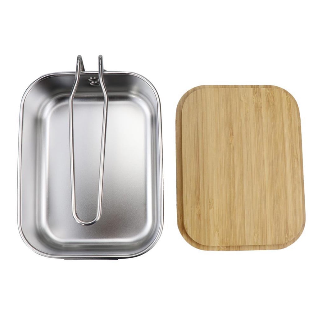 Stainless Steel Bento Lunch Box Metal Lunch Containers with Bamboo Lid for  Adults & Kids School95 - China Stainless Steel Bento Box and Bento Lunch Box  with Bamboo Lid price