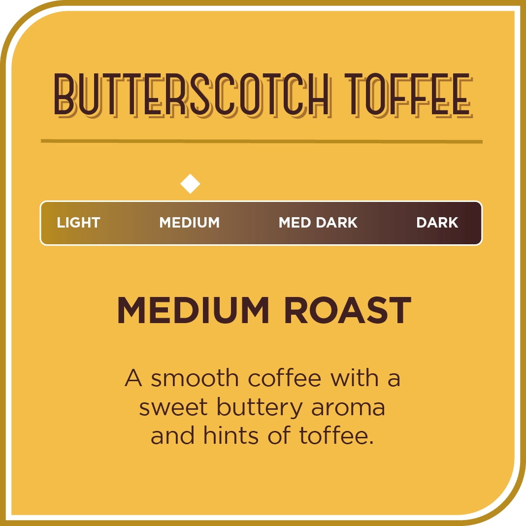 Don Francisco's Coffee Butterscotch Medium Roast Ground Coffee (6 Pack), 12 oz