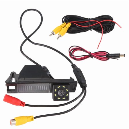 Car Rear View Camera Reversing Parking Spare 8Led Waterproof Night-Vision Camera For New Ix35 2006-2014 1* camera 1* video cable 1* power cord Black