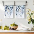thumbnail image 3 of Navy Blue Eucalyptus Leaves Kitchen Towels Set of 4, Retro Country Leaf Botanical Absorbent Dish Towels for Kitchen, Microfiber Hand Towel, Quick Drying Tea Towel for Cleaning Decorative Dishcloths, 3 of 7
