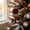 C, variant on Christmas Large Red Bauble Ornament 3.14 Inch With Faux Pine Branches And Red Berries For Winter Entryway Wall Table Centerpiece Home Arrangement 1 Count