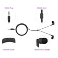 thumbnail image 2 of Auriculares QIDAIZUOEN, 100 paquetes, con cable, desechables, negros, 2 of 9