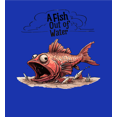 thumbnail image 2 of Fish Out of Water Youth Royal Blue Long Sleeve Hoodie-XL, 2 of 3