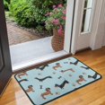 thumbnail image 2 of Dachshund Footprint Bone Door Rugs,Washable Non Slip Door Mats Indoor,Decorative Door Mats,Entry Mat Indoor for Entrance,Bedroom,Kitchen,Bathroom,30"x17", 2 of 6