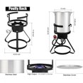 thumbnail image 5 of Turkey Fryer Kit, 30QT Aluminum Turkey Deep Fryer & 10QT Fish Fryer Kit w/Baskets & Stand, 54000 BTU Propane Burner, Thermometer, Marinade Injector, Turkey Rack & Rack Lifter, for Outdoor Cooking, 5 of 9