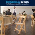 thumbnail image 4 of Flash Furniture Hercules Series Natural Wood Folding Chair, 4 of 7