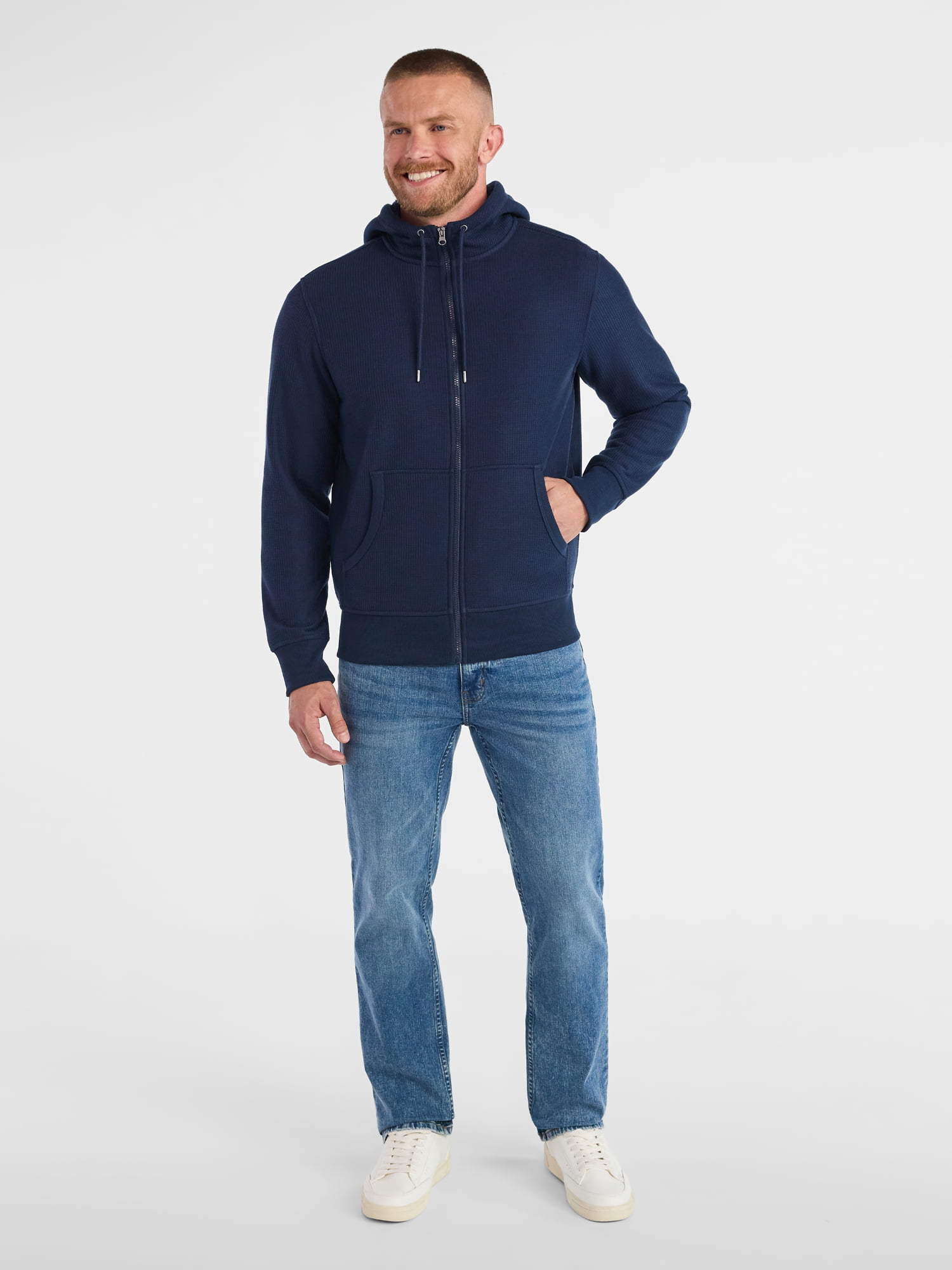 George Men's High Pile Fleece Thermal Hoodie, Sizes S-3XL