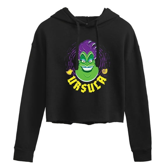 Disney Villains - Ursula - Juniors Cropped Pullover Hoodie