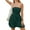 Dark Green, variant on Summer Women's Strapless Mini Dress Sleeveless Smocked A Lined Bubble Wedding Club Party Dress